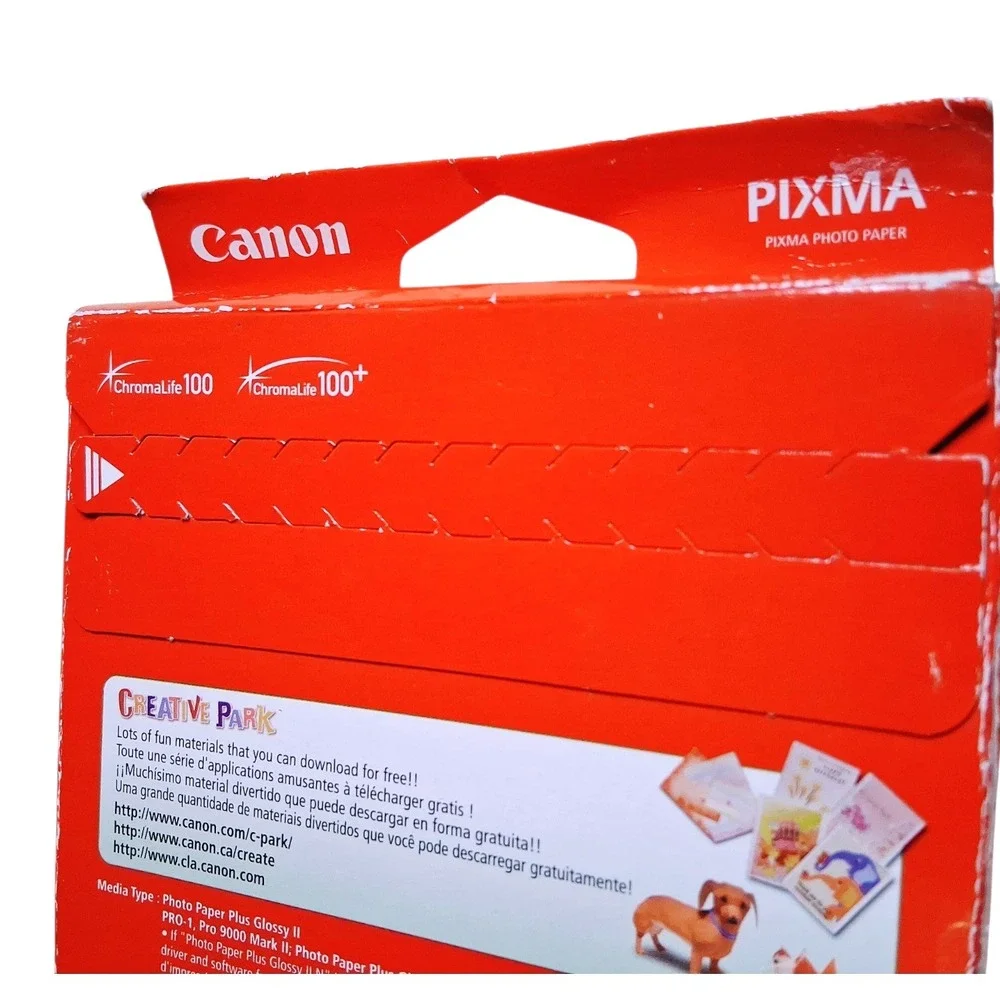 Canon Photo Paper Plus Glossy II 4x6 50 Sheets PP-201 High Gloss Photo Paper
